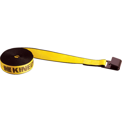 Tendeurs d'arrimage pour treuil, Crochet plat, 2" , 30' , Charge d'utilisation max. 3335 lb (1513 kg) Nassau Supply