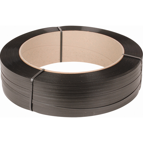 Strapping, Polypropylene, 1/2" W x 7200' L, Black, Machine Grade Nassau Supply