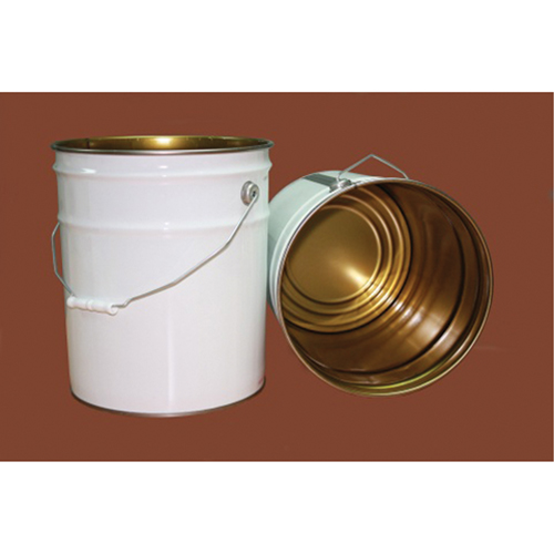 Seau avec couvercle, M&eacute;tal, 20 L Nassau Supply