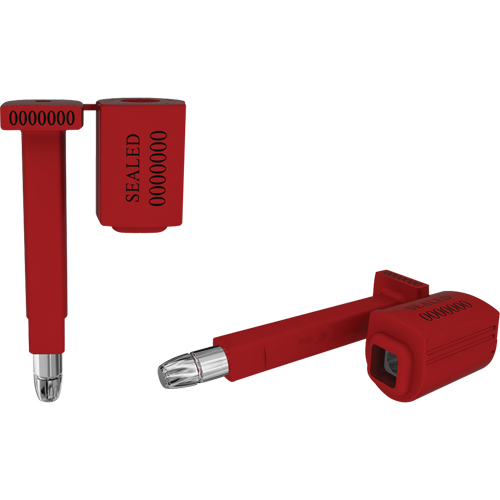 Scell&eacute;s de haute s&eacute;curit&eacute; Locktainer, 3-1/4", M&eacute;tal, Scell&eacute; &agrave; boulon Nassau Supply