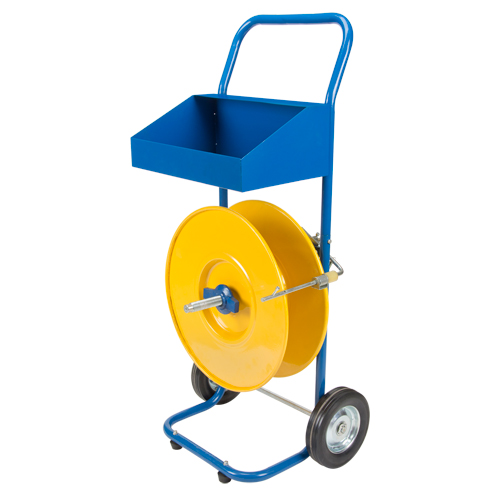 Strapping Dispenser, Polyester/Polypropylene Straps, 8" Core Dia., 8" Roll Width Nassau Supply