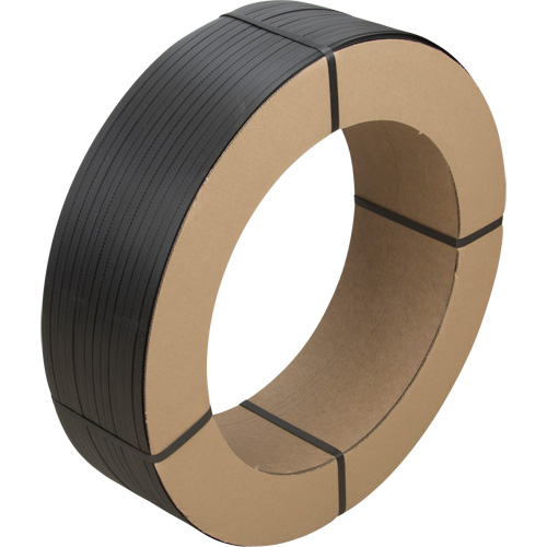 Feuillard, Polypropyl&egrave;ne, 1/2" la x 7200' lo, Noir, Calibre Manuel Nassau Supply