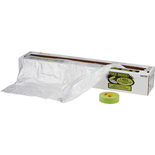 Overspray Protective Sheeting & Tape Kit, 400' L x 16' W, Plastic Nassau Supply