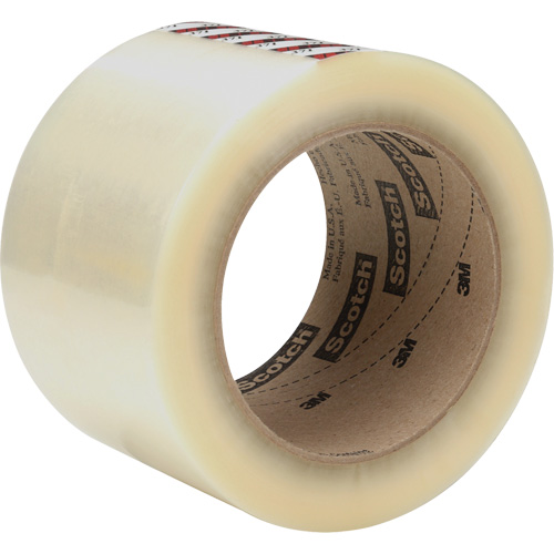 Scotch&reg; Box Sealing Tape 371, Rubber Adhesive, 1.2 mils, 72 mm (2-4/5") x 100 m (328') Nassau Supply