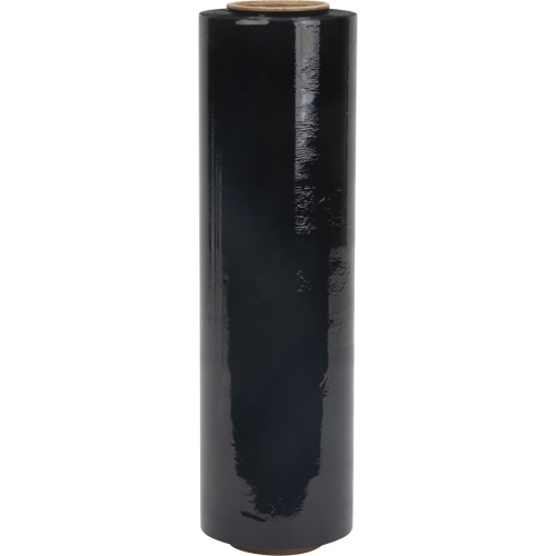 Stretch Wrap, 80 Gauge (20.3 micrometers), 18" x 1500', Opaque Black Nassau Supply