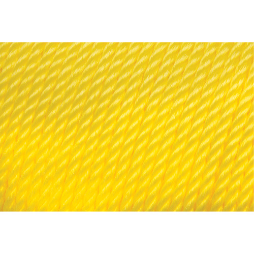 1/4" Braided Yellow Rope, Polypropylene, 1300' Nassau Supply