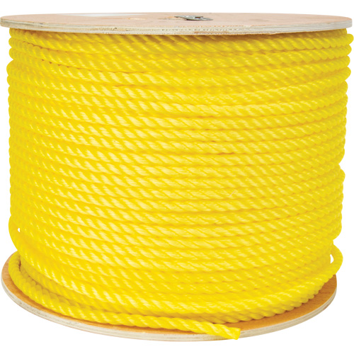 3/8" Braided Yellow Rope, Polypropylene, 630' Nassau Supply