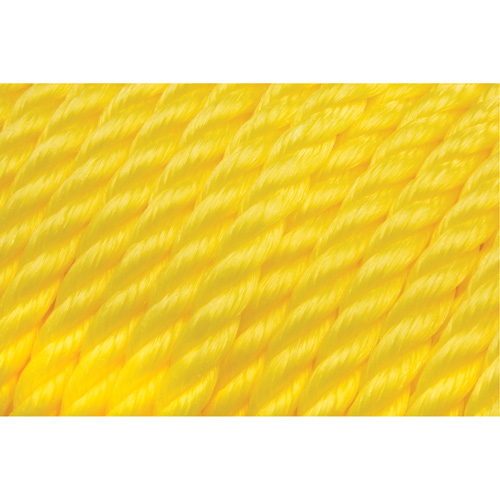 1/2" Braided Yellow Rope, Polypropylene, 335' Nassau Supply
