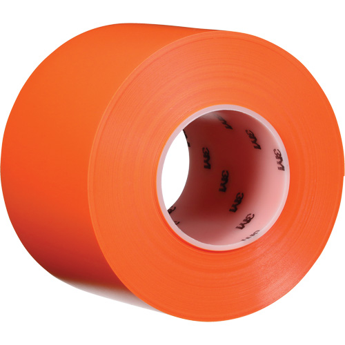 Durable Floor Marking Tape 971, 4" x 108', Vinyl, Orange Nassau Supply