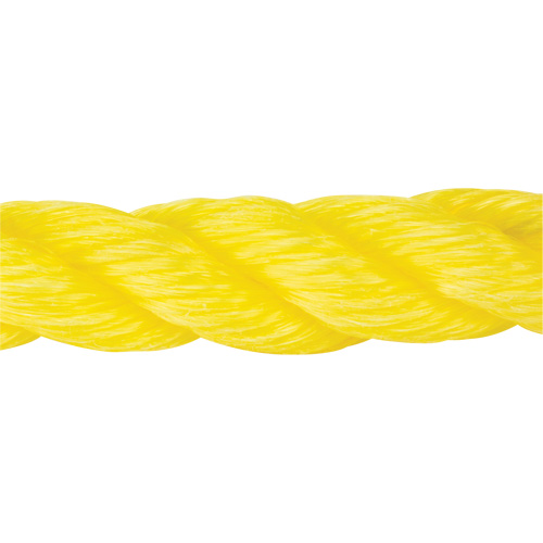 Braided Yellow Rope, Polypropylene, 300' Nassau Supply