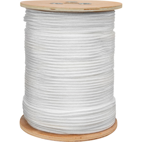 Braided White Rope, Nylon, 250' Nassau Supply