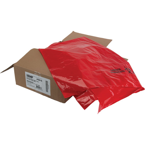 Waste Bags, Bio-Hazard, 50" L x 37" W, 2 mils Nassau Supply