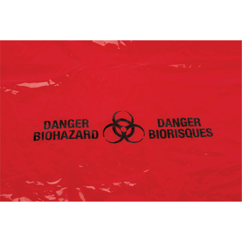 Waste Bags, Bio-Hazard, 50" L x 37" W, 2 mils Nassau Supply