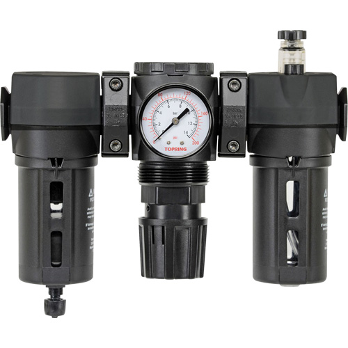 Filter, Regulator & Lubricator Modulair 300 with Manual Drain & Standard Bowl, 3/8" NPTF Nassau Supply