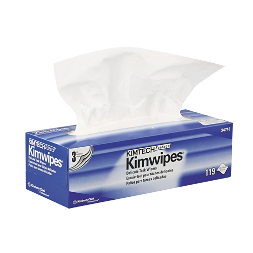 Serviette pour les travaux d&eacute;licats Kimwipes de Kimtech Science, Sp&eacute;cialis&eacute;, 12" lo x 12" la Nassau Supply