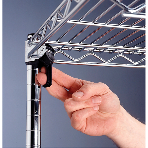Super Adjustable Super Erecta Shelf&reg;, 4 Tiers, 36" W x 62-9/16" H x 18" D Nassau Supply