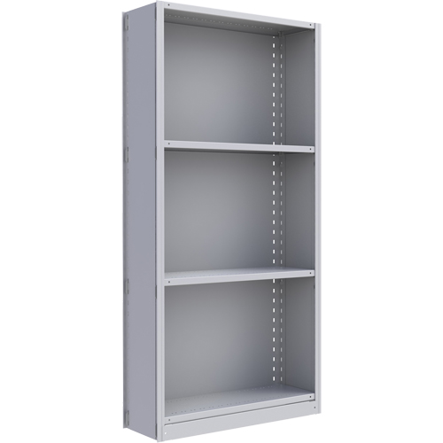 &eacute;l&eacute;ment de rayonnage Interlok, Acier, Sans boulons, Capacit&eacute; 800 lb, 36" la x 76" h x 24" p Nassau Supply