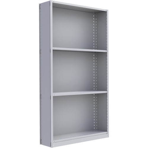 &eacute;l&eacute;ment de rayonnage Interlok, Acier, Sans boulons, Capacit&eacute; 450 lb, 48" la x 88" h x 24" p Nassau Supply