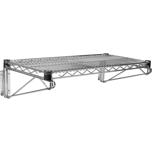 Direct Wall Mount for Chromate Wire Shelving Nassau Supply
