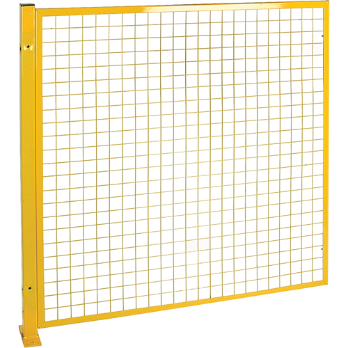 Mesh Style Perimeter Guard, 4' H x 4' W, Yellow Nassau Supply