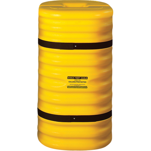 Column Protector, 8" x 8" Inside Opening, 24" L x 24" W x 42" H, Yellow Nassau Supply