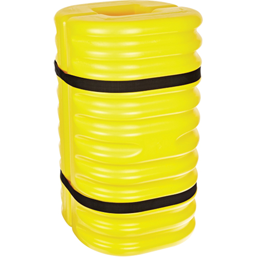Column Protector, 8" x 8" Inside Opening, 24" L x 24" W x 42" H, Yellow Nassau Supply