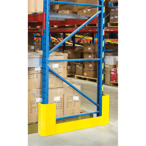 Racking Aisle Protectors, 3" W x 47" L x 16" H, Safety Yellow Nassau Supply