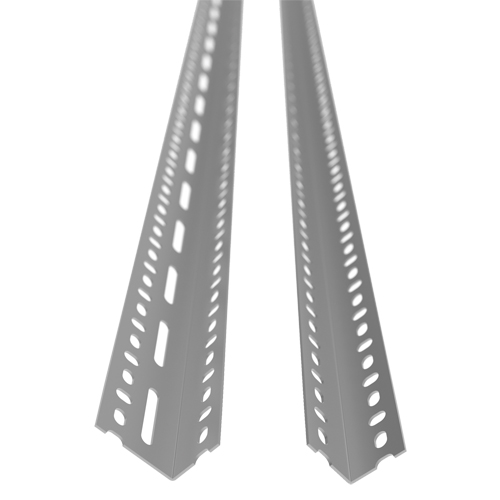 Montant &agrave; corni&egrave;re perfor&eacute;e, Acier galvanis&eacute;, Hauteur 72" Nassau Supply