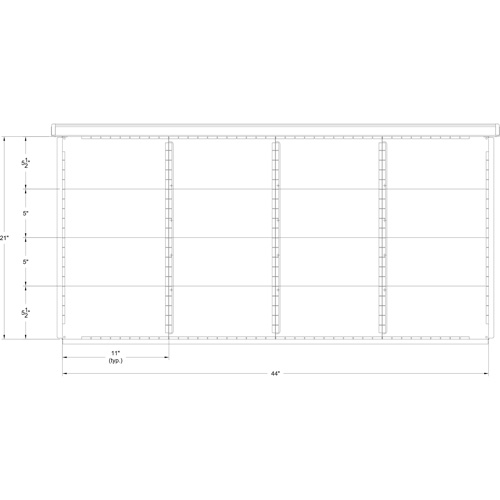 Cabinet d'entreposage &agrave; tiroirs int&eacute;gr&eacute; Interlok Nassau Supply