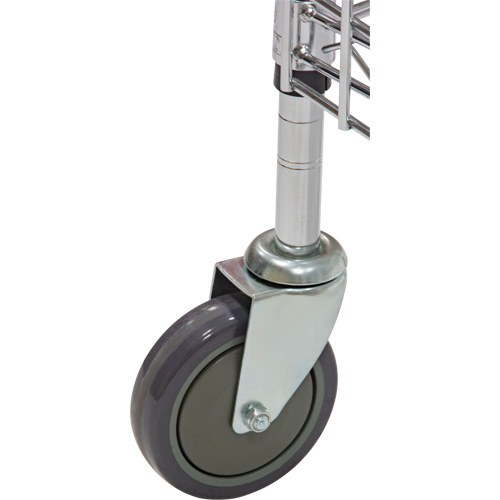 Chariot de s&eacute;curit&eacute;, Chrom&eacute;, 60" x 69" x 24", Capacit&eacute; 500 lb Nassau Supply