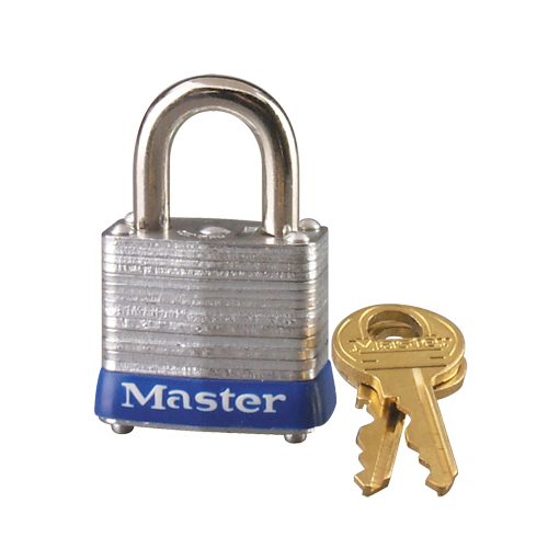 Cadenas &agrave; goupilles, Cl&eacute;s identiques, Acier lamin&eacute;, Largeur de 1-9/16" Nassau Supply