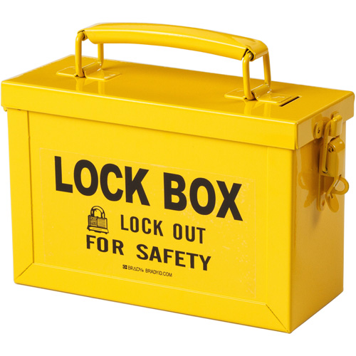 Coffret de s&eacute;curit&eacute; de groupe, Jaune Nassau Supply