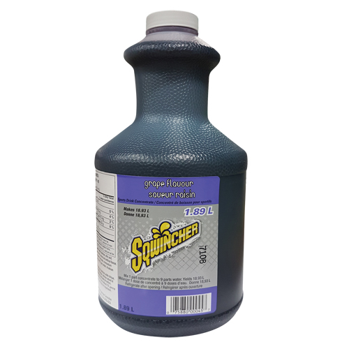 Sqwincher Boisson de r&eacute;hydratation, Concentr&eacute;, Raisin Nassau Supply