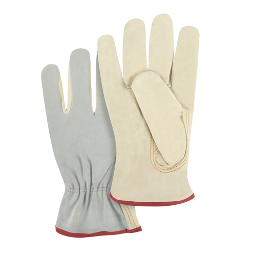 Gants de conducteur &agrave; dos fendu, Petit, Paume en Cuir fleur de vache Nassau Supply