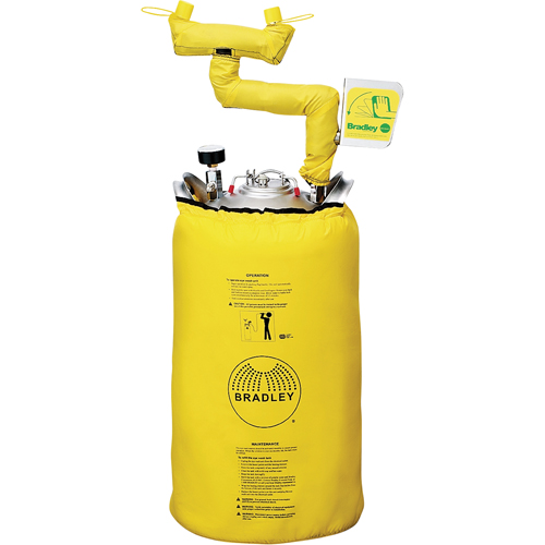 Portable Eyewash Station With Heater Jacket, Pressurized, 15 gal. Capacity, Meets ANSI Z358.1 Nassau Supply