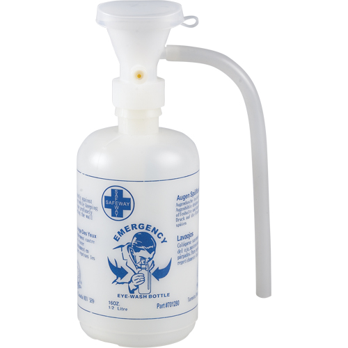 Eyewash Station Accessories - Eyewash Bottle, Empty Nassau Supply