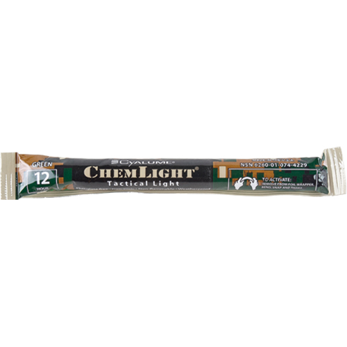 B&acirc;tons de s&eacute;curit&eacute; luminescents Cyalume 6", Vert, Dur&eacute;e 12 h Nassau Supply