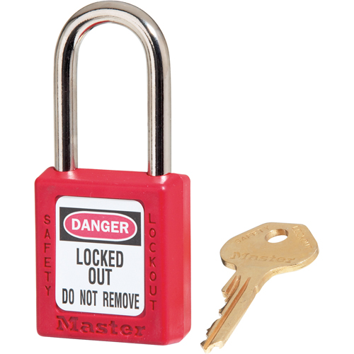 Cadenas Zenex, Cadenas de s&eacute;curit&eacute;, Cl&eacute;s diff&eacute;rentes, Thermoplastique, Largeur de 1-1/2" Nassau Supply