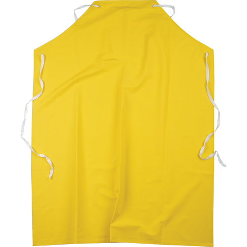 Tabliers ignifuges, Polyester/PVC, 48" lo x 36" la, Jaune Nassau Supply