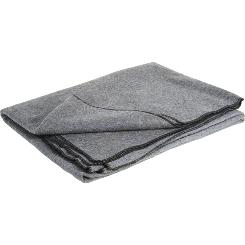 Couverture de laine ignifuge, Laine, 84"lo x 66"la Nassau Supply