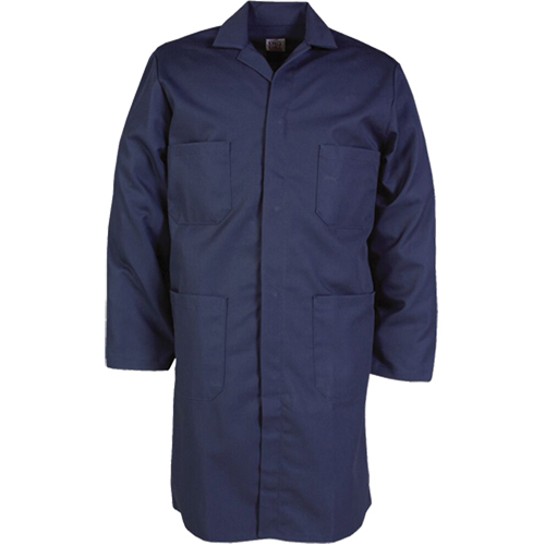 Blouses de travail 100 % coton, Coton, Taille 34, Bleu marine Nassau Supply
