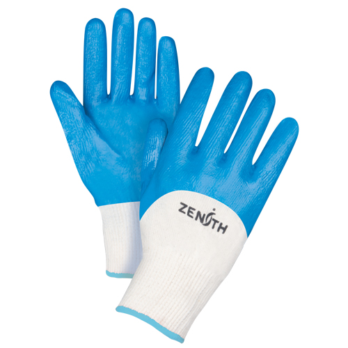 Gants enduits et tricot&eacute;s sans coutures de poids moyen, 10/T-Grand, R&ecirc;vetement Nitrile, Calibre 13, Enveloppe en Coton Nassau Supply
