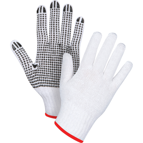 Gants tricot&eacute;s &agrave; pois, Poly/coton, Un c&ocirc;t&eacute;, Calibre 7, T-Grand Nassau Supply