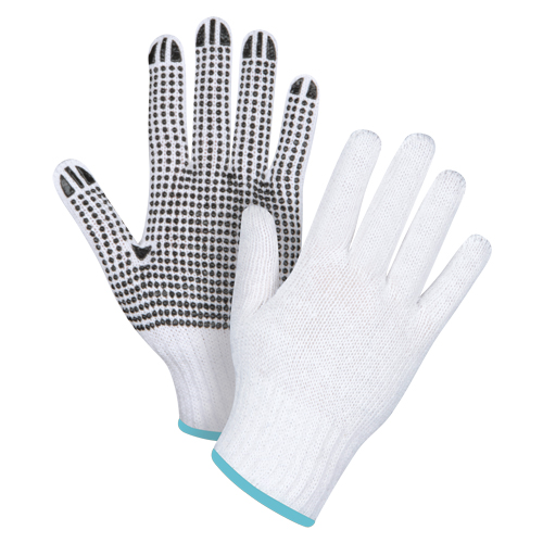 Gants tricot&eacute;s &agrave; pois, Poly/coton, Un c&ocirc;t&eacute;, Calibre 7, T-Grand Nassau Supply