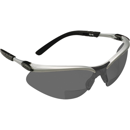 Lunettes de s&eacute;curit&eacute; BX avec verres de lecture, Antibu&eacute;e, Grise/fum&eacute;e, Dioptrie 2,0 Nassau Supply