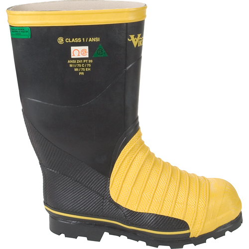 Bottes professionnelles Miner 49ER pour l'exploitation mini&egrave;re, Caoutchouc, Embout Acier, Pointure 7 Nassau Supply