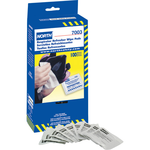 Lingettes rafraîchissantes pour respirateur North, Lingettes Nassau Supply