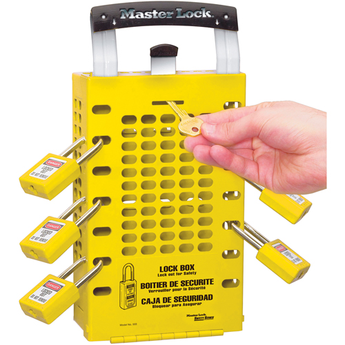 Bo&agrave;tes de verrouillage Latch Tight, Jaune Nassau Supply