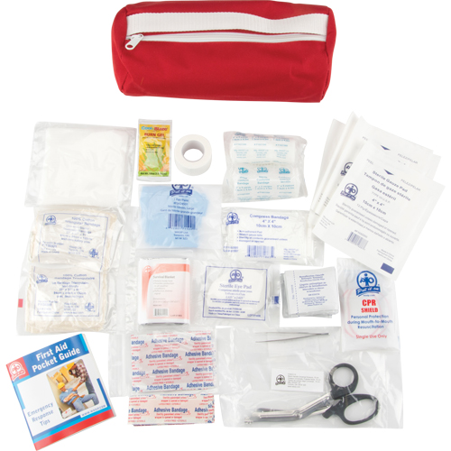First Aid Kit, Class 1 Medical Device, Nylon Bag Nassau Supply