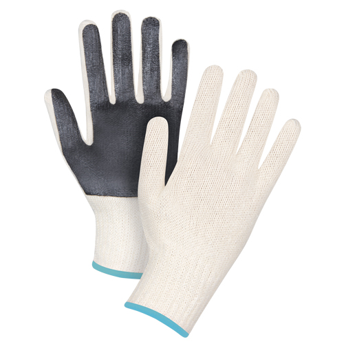 Palm-Coated String Knit Gloves, Poly/Cotton, Single Sided, 7 Gauge, X-Large Nassau Supply